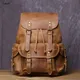 JLFGPJ Drawstring Large Capacity Crazy Horse Leather Travel Bag For Men's Genuine Leather