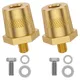 Battery Pole Adapter Pair Positive Negative Charging Post Connector M8 Thread Brass Battery