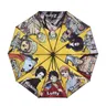 Automatische sonnige und regnerische Regenschirm Regen Frauen Mann Mode Anime ein Stück Cartoon UV