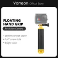 Vamson for Go Pro Hero 11 10 9 8 7 6 5 4 Black Waterproof Floating Hand Grip Water Sport for DJI