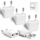 EU Plug Adapter，Travel Adapter US to Europe Plug Adapter，European Outlet Wall Plug Adapter Power