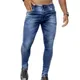 Herrenmode Röhrenjeans Jungen klassische elastische Baumwolle Slim Jeans Herren Stretch Jeans hose