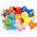 Original Large Sesame StreNging Hand Puppet Show Puppet Elmo Cartoon Soft Plush Doll Birthday For