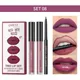 2023 New Lip Color Lipliner Matte Lip Gloss Rotatable Matte Liquid Lipstick Long-Lasting Velvet Lip