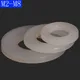 M2 M 2 5 M3 M4 M5 M6 M8 Weiß Nylon Penny Scheiben Fit Schrauben Schrauben Kunststoff washer DIN 125