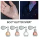 Fashion Highlighter Powder Spray High Gloss Glitter Powder Spray Shimmer Sparkle Powder Makeup for