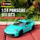 Bburago-Modèle de voiture de sport Porsche 911 GT3 pour enfants haute simulation moulé sous