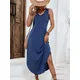 2024 New camisole dress for women's spring/summer casual and versatile camisole long dress for