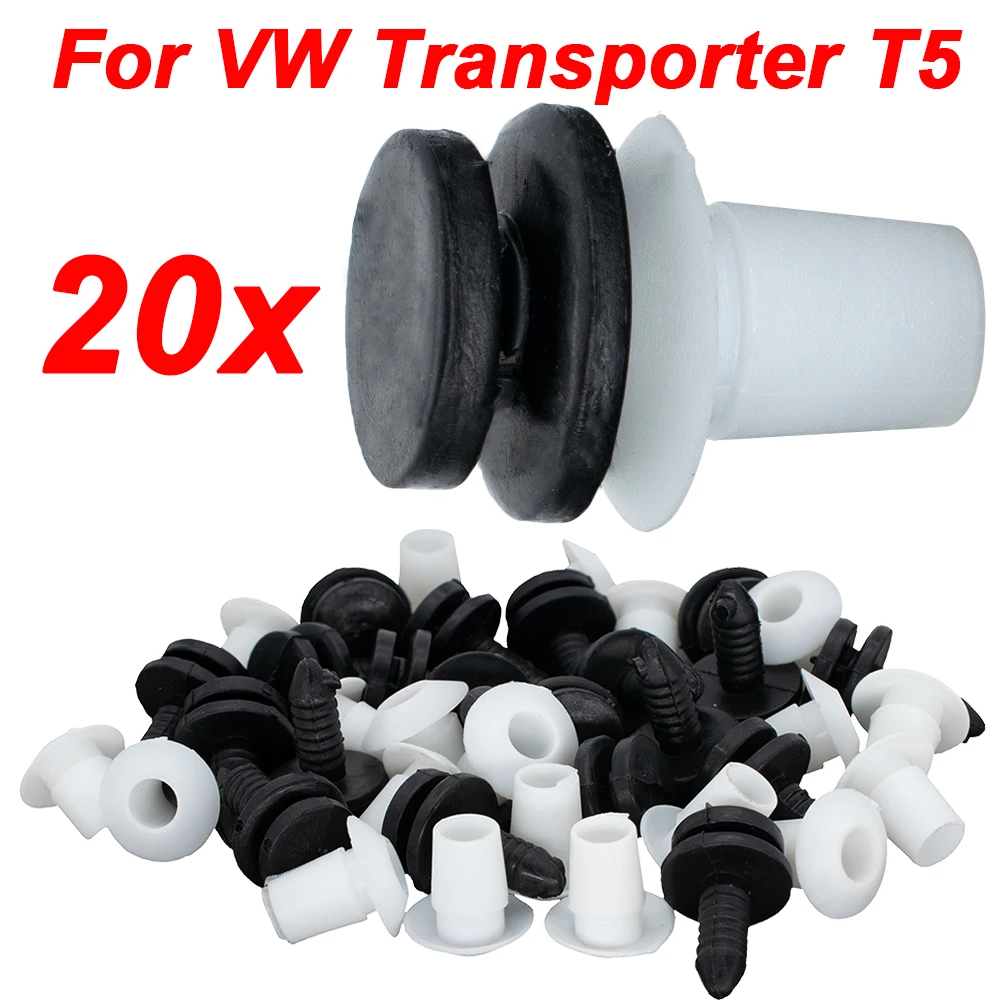 20Pcs Trim Panel Clips Lange Form Befestigung Innen Headlining Futter Verschluss Für VW Transporter T5 Passat Audi A3 3B 0867333 Image