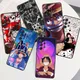 One Piece Luffy Animation Juste de téléphone noire Samsung Note 20 10 Ultra Plus A31 A14 A12 A70