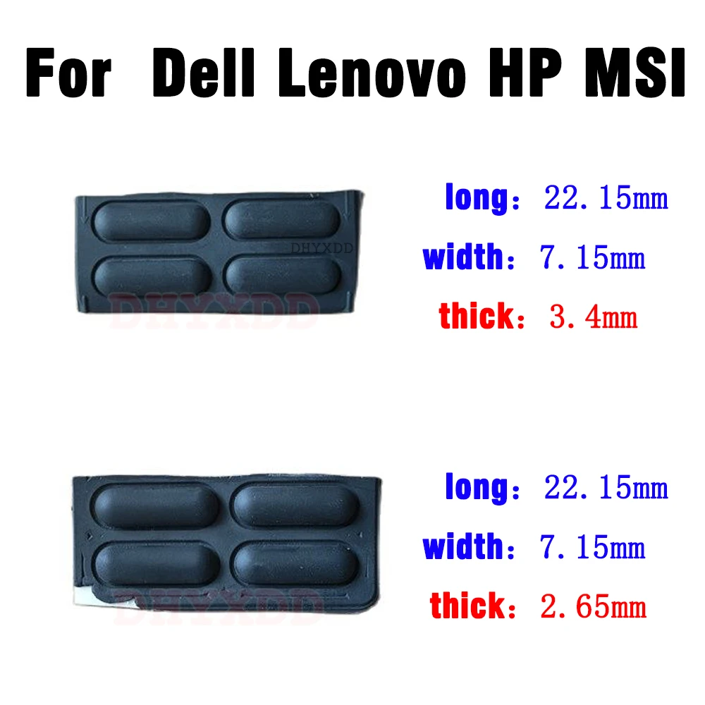 Laptop Gummifüße 22,15 mm für Acer Samsung MSI Dell Lenovo Asus HP Bottom Case Fußpolster DIY Bottom Case Fußpolster Shell Schwarz