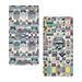 Ambesonne Gamer Themed Fitted Sheet Set 2 Pack Arcade Retro Effect _sds1145 Microfiber/Polyester in Black/Blue/Gray | King Fitted Sheet | Wayfair