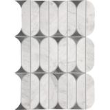 Daltile Perfit Mosaix Natural Stone Spring Mosaic (10 PC per Carton) (15.1 SQFT per Carton) Natural Stone in Gray/White | Wayfair PT44SPRINGMSPL