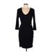 Carmen Carmen Marc Valvo Casual Dress: Black Dresses - Women's Size Medium