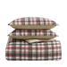 Eddie Bauer Astoria Plaid Red Duvet Cover Set, King Microsuede in Brown/Red/White | Twin Duvet Cover | Wayfair USHSFN1277717