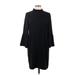 J.Crew Casual Dress - Sweater Dress: Black Dresses - Women's Size 10