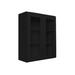 Ready To Ship Cabinets 30" W x 30" H Kitchen Cabinet, Glass in Black | 30 H x 30 W x 12 D in | Wayfair W3030GD-BLKS