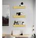 Rayne Mirrors Rayne Floating Shelves w/ Metal Bracket Set of 3 Wood in Brown/Yellow | 4 H x 16 W x 7 D in | Wayfair FS-16/7/4-Nat.RdOk.Mt.3