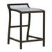 Summer Classics Villa Patio Bar Stool w/ Cushion Wicker/Rattan in Brown/Gray | 29"H x 17.75"W x 18.75"D | Wayfair 336431+C559749W749