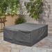 Arlmont & Co. Water Resistant Patio Table Cover in Gray | 28 H x 91 W x 91 D in | Wayfair 6C0342C050D44597A842CAAF5C713C6A