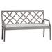 Summer Classics Haley Teak Garden Outdoor Bench Wood/Natural Hardwoods in Brown | 37 H x 61.5 W x 25.625 D in | Wayfair 295027+C2676458N