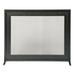 Winston Porter Bredevoort Ifsa 1 Panel Steel Fireplace Screen Steel in Black/Gray | 31 H x 39 W x 8.25 D in | Wayfair