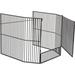 Winston Porter Dagan 3 Panel Steel Fireplace Screen Steel in White/Black | 31 H x 35 W x 36 D in | Wayfair ECF22D26CBD8401B9817C9932088525C