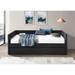 Latitude Run® Syris Twin Daybed w/ Trundle Upholstered in Gray/Black | 30.4 H x 41.9 W x 82.3 D in | Wayfair 5C77F227126B42949339080E027B8ABB