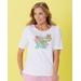 Appleseeds Women's Limited-Edition Essential Cotton Key West Print Tee - Multi - PM - Petite