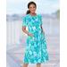 Appleseeds Women's Boardwalk Knit Print Weekend Dress - Multi - XL - Misses
