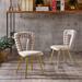 Mercer41 Cracraft Dining Chair Upholstered in Gray | 33.46 H x 18.11 W x 21.65 D in | Wayfair CA022D8F460A4037ACFF15ADABC3AB2A
