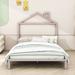 Harper Orchard Ozzie Metal Platform Bed Metal in Pink/Gray | 57 H x 57 W x 79 D in | Wayfair FEEDBF208B3047B3AA4E656051000524