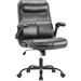 Ivy Bronx Ergonomic Executive Home Office Chair Adjustable Height PU Leather Desk Chair | Wayfair D7C8E0033D4E41B6BC1E091FC15D872D