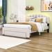 Latitude Run® Deyonta Queen Size Platform Bed w/ A Big Drawer Wood & Upholstered/ in Brown | 41 H x 62 W x 83 D in | Wayfair