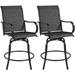 Winston Porter Richiez Metal Outdoor 28.3" Bar Stool Metal in Black | 49.5 H x 20.7 W x 28.5 D in | Wayfair B94FB1D611924CF29944DC407CFBB4B8