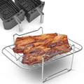 Grille De Cuisson Pour Friteuse À Air, Plaque De Cuisson En Acier Inoxydable, Grille De Cuisson À Rôtir, Accessoires Pour Friteuses À Air, Outil De Cuisine 1 Pièce