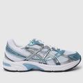 ASICS gel-1130 trainers in white & pl blue