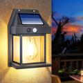 1/2/4pcs Outdoor Solar Tungsten Wall Light With Motion Sensor, Waterproof, Solar Led Security Light For Patio Exterior Deck Porch Barn Garage