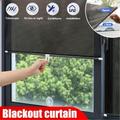 1pc Automatic Retractable Roller Blinds Sun Visors Car Bedrooms Kitchen Office Window Sun Blinds No Need For Punching