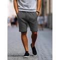 Homme Short de survêtement Short Shorts d'entraînement Shorts décontractés Poche Cordon Taille elastique Plein Confort Respirable Longueur genou Casual du quotidien Vacances Sportif Mode Noir Rouge