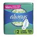 Always Ultra Thin Feminine Pads with Wings for Women Super Absorbency Unscented Size 2 126 Count