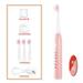 5 in 1 Electronic toothbrush with soft toothbrush head 5 gear mode electric toothbrush removable toothbrush for children and adults (black)