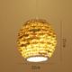 LED Pendant Light Modern Rattan Weaving Pineapple 1-Light Pendant Light 110-240V