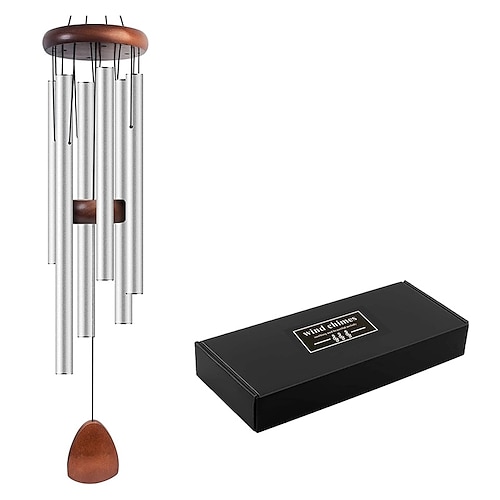 Gedenk-Windspiel Musik Windspiel Aluminiumröhren Windspiel Metall Windspiel Mitgefühl Gedenk-Anhänger Geschenk. Valentinstag Geschenk Image