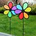 JETTINGBUY New Colorful Rainbow Dazy Flower Spinner Wind Windmill Garden Yard Outdoor Decor 1PC