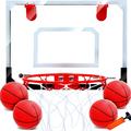 Basketball Hoop for Kids Over The Door Mini Basketball Hoops Indoor Basketball Set for with 4 Balls Kids Basketball Toy Gifts for Kids Boys Teens