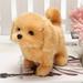 Specollect Shake Tail Pretend Dress Up Realistic Stuffed Animal Dog Walking Barking Toy Dog with Remote Control Leash Plush Puppy Electronic Interactive Toys for Kids