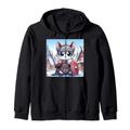 Kawaii Kitty Viking: Adorable Viking Kitty Kapuzenjacke