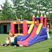 iRerts Inflatable Bounce House with Blower Kids Jumper Bounce House for Boys Girls Bouncy Castle for Kids with Slide Bouncing Area Carry Bag Indoor Outdoor Inflatable Castle for Yard Lawn Garden