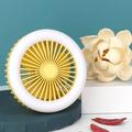 Deyared Mini Portable Fan Powerful Handheld Fan Cute Design Portable Cool Fan With USB Rechargeable Features LED Night Light Foldable Carabiner Hanging Fan on Clearance